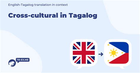 cross cultural in tagalog